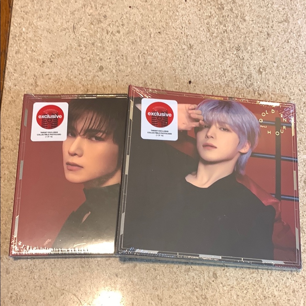 Ateez Golden hour Pt 2 Digipak Exclusive Target 2 random Cd & pictures Set NEW